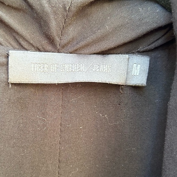 Tiger of Sweden black modern draped scarf blazer, size M - Picture 11 of 14